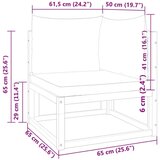 vidaXL Kutna vrtna sofa s jastucima od masivnog drva bagrema | shoptok.hr