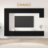  Set TV komoda Zidne 9 pcs Crni hrast Konstruirano drvo | shoptok.hr