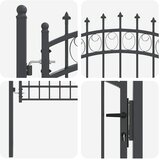  Vrata ograde s bodljama EMMEN 170 x 100 cm | shoptok.hr