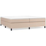 Box spring postelja z vzmetnico kapučino 200x200 cm um. usnje, (20726819) | Shoptok.si