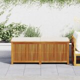 vidaXL Zunanja škatla za blazine 150x50x60,5 cm trden les jelke | Shoptok.si