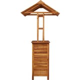  Vrtni barski stol s krovom 113x106x217 cm bagremovo drvo | shoptok.hr
