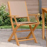 Maison Chic Vrtni Stoli - Stol za vrt 2 kosa taupe trden akacijev les in blago JS523, (21878791) | Shoptok.si