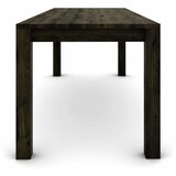  Hrastov stol 200 x 80 cm, crni sa srebrnim efektom | shoptok.hr