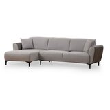 Atelier Del Sofa aren left - grey grey corner sofa-bed | ePonuda.com