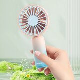 Aigostar Punjivi džepni ventilator 3W/5V 500 mAh USB ružičasta/plava | Eponuda.com