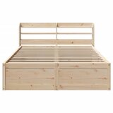  Okvir za krevet s uzglavljem 135 x 190 cm od masivne borovine | shoptok.hr