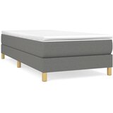  s oprugama i madracem tamnosivi 90x200 cm od tkanine | shoptok.hr