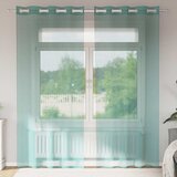 vidaXL Voile zavjese s ušicama 2 kom tirkizne | shoptok.hr