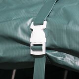  Uklonjivi šator za stoku PVC 550 g/m² 3,3 x 3,2 m tamnozeleni | shoptok.hr