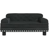  Krevet za pse crna 70 x 45 x 30 cm baršunasti | shoptok.hr