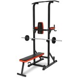 Duvlan Večfunkcijska fitnes naprava za dvige, dipe in vadbo na klopi | Shoptok.si
