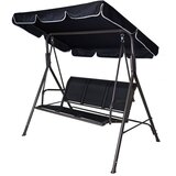 Vrtne gugalnice in dodatki Kovinska vrtna gugalnica CONFORT – črna Cene