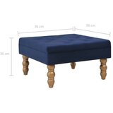  Tabure modri 60 x 60 x 36 cm baršunasti | shoptok.hr