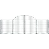  Obokana gabionska košara 12 kosov 200x30x60/80cm cinkano železo, (20757796) | Shoptok.si