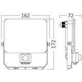 Braytron CCT LED reflektor sa PIR senzorom 30W | ePonuda.com