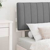  Krevetni okvir s tapiciranim uzglavljem Svijetlo siva Svjetlosiva 201 x 78 x 93 cm | shoptok.hr