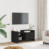Furnova TV omarica črna 80x35x40 cm inženirski les, (21924920) | Shoptok.si