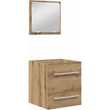 vidaXL Set namještaja za kupaonicu 2 pcs Crni hrast 41 x 38.5 x 48 cm | shoptok.hr