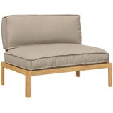  Set sofe Sivo-smeđa 120 x 92 x 69 cm Čvrsto drvo akacije | shoptok.hr