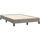  Krevet s oprugama i madracem svjetlosivi 120x190 cm baršunasti | shoptok.hr