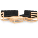 Maison Chic Seti vrtnega pohištva - Vrtna garnitura - Vrtni pohištvo set 5-delna z blazinami trdna borovina, (21813824) | Shoptok.si