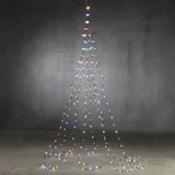 SET ZA UKRAŠAVANJE JELKE TOPLO BELI 672 LED IP44 8 FUNKCIJA KONTROLER SA TAJMEROM - L210CM