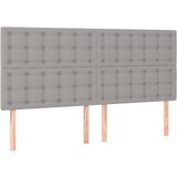  Box spring postelja z vzmetnico LED sv. siva 180x200 cm blago, (20788848) | Shoptok.si