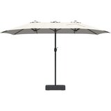  Vrtni suncobran Pijesak i antracit 385 x 209 x 244 cm Poliester | shoptok.hr
