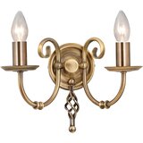 Elstead Lighting Elstead Artisan Stenska svetilka z 2 svečama, starana medenina, E14, (22099229) | Shoptok.si