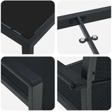 vidaXL 5-delni set jedilnega pohištva črna poli rattan | Shoptok.si