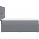  Okvir kreveta s oprugama i madrac svjetlosivi 90x200cm tkanina | shoptok.hr