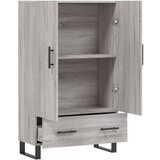  Visoka komoda siva boja hrasta 69,5x31x115 cm konstruirano drvo | shoptok.hr