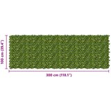  Zaslon za balkon s lišćem Zelena i žuta 300 x 100 cm | Eponuda.com