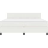  LED Box Spring Krevet s uzglavljem Krema i bijela 200 x 200 cm | shoptok.hr