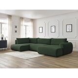 Bobochic Paris Tamno zelena sklopiva kutna garnitura od samta (s desnim kutom/u obliku slova "U") Lucien – | shoptok.hr