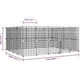  Kavez za ljubimce s 52 panela i vratima crni 35 x 35 cm čelični | shoptok.hr
