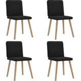  Jedilni stoli 4 kosi črno blago | Shoptok.si
