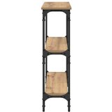 vidaXL Konzolni stol s policom hrast artisan 75 x 22.5 x 75 cm | shoptok.hr