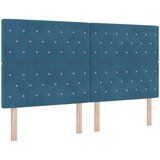 vidaXL Uzglavlje s uzglavljem Tamno plava 180 cm Lažna koža | shoptok.hr