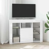  Kotna LED TV omarica Visoki sijaj bela 104 x 40 x 68 cm, (5000092103) | Shoptok.si