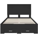  Okvir za krevet Crna 135 x 190 cm Konstruirano drvo | shoptok.hr