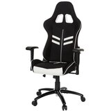 MID.YOU Gaming Stol League Pro I, Črna, Bela | Shoptok.si