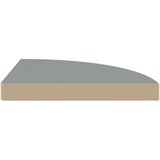 vidaXL plutajuće kutne police 4 kom sive 35 x 35 x 3,8 cm MDF | shoptok.hr