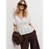 Sinsay Bluza s vezanjem i teksturiranim uzorkom | shoptok.hr