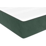  Box spring postelja z vzmetnico temno zelena 200x200 cm žamet, (20726237) | Shoptok.si