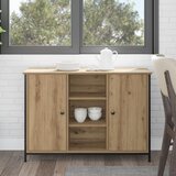 vidaXL Središnjik Sidrasti hrast Konstruirano drvo, Metal Standardna | shoptok.hr