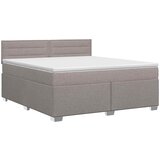  Boxspring krevet s madracem Sivosmeđa 140 x 200 cm Tkanina | shoptok.hr