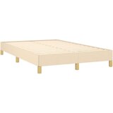  Krevet s oprugama i madracem krem 120 x 200 cm od tkanine | shoptok.hr