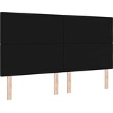 Naslon za glavu s gumbima crni 180 cm baršun | shoptok.hr